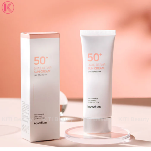 Kem Chống Nắng Karadium Snail Repair Sun Cream SPF50+ PA+++ 70ml